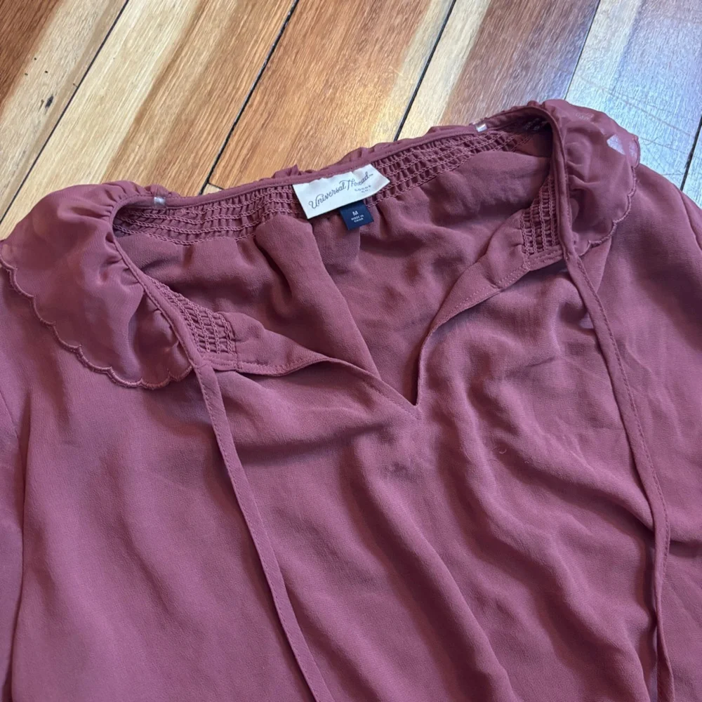 Universal Thread Mauve Ruffle Blouse - Picture 2 of 5